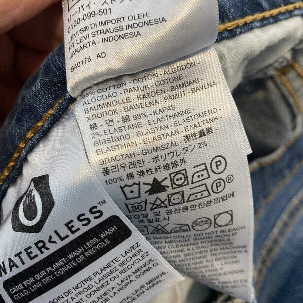 Levis 505 Jeans Mens 31 Fits‎ 30x30 Straight Leg Blue Stone Wash Denim Classic
